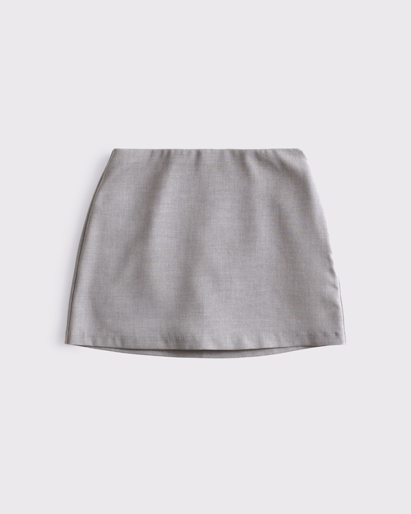 The A&F Scarlett Mini Skort, Heather Gray view 1
