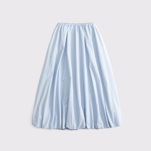 Женские юбки Abercrombie & Fitch Mid Rise Bubble Hem Maxi Skirt