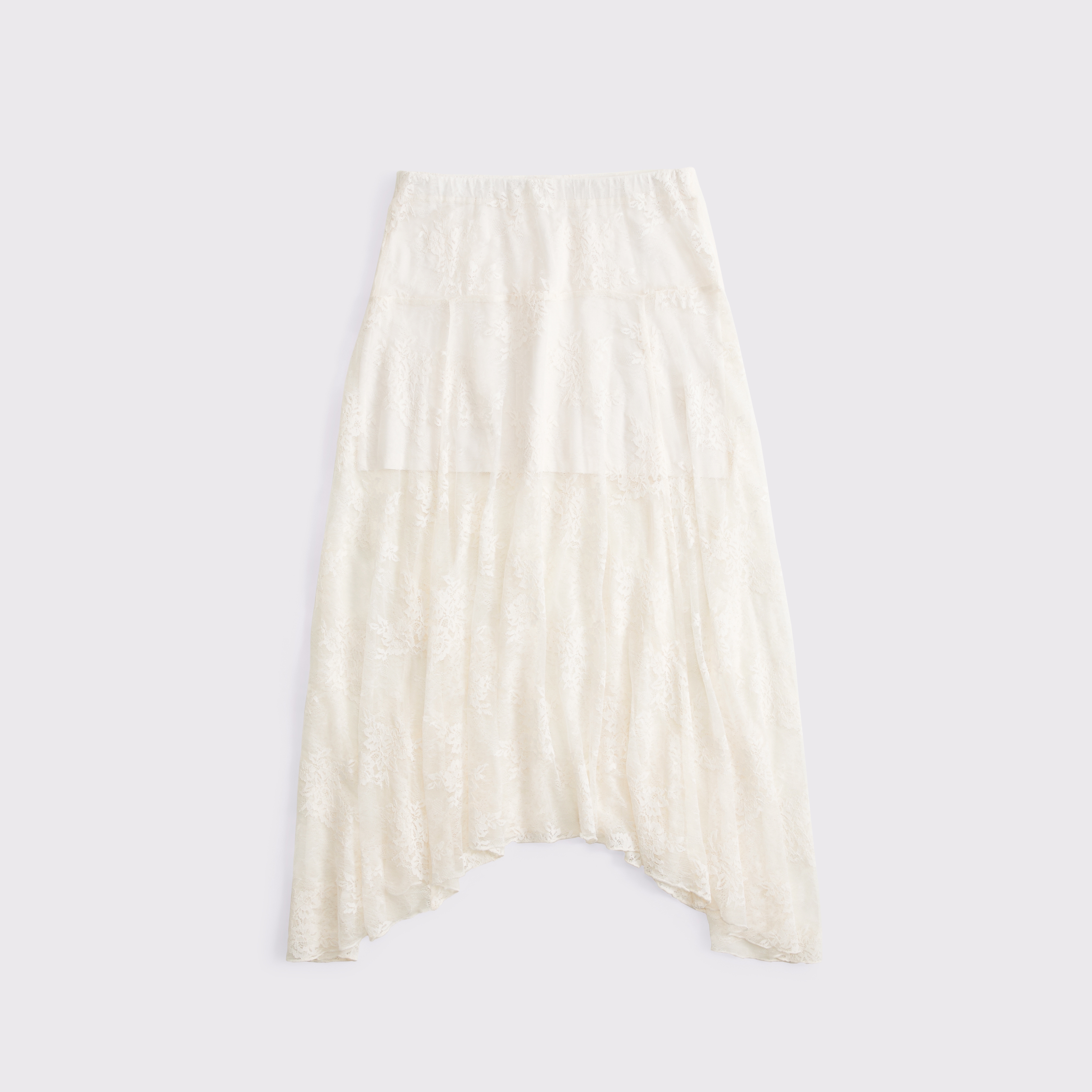 Jupe Maxi Torrid Taille 1 En Maille Dentelle Ivoire - Style Godet, Pour Taille Plus, Neuf Avec étiquette