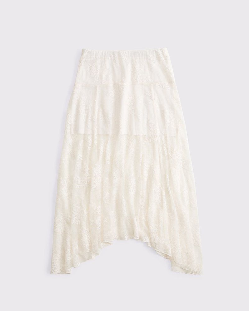 Women's Lace Godet Maxi Skirt | Women's Clearance