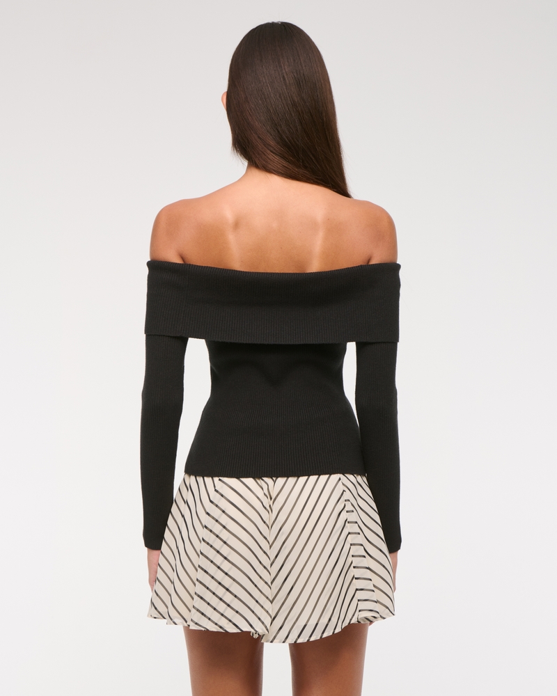 High Rise Flowy Godet Mini Skirt