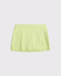 The A&F Scarlett Mid Rise Satin Mini Skort