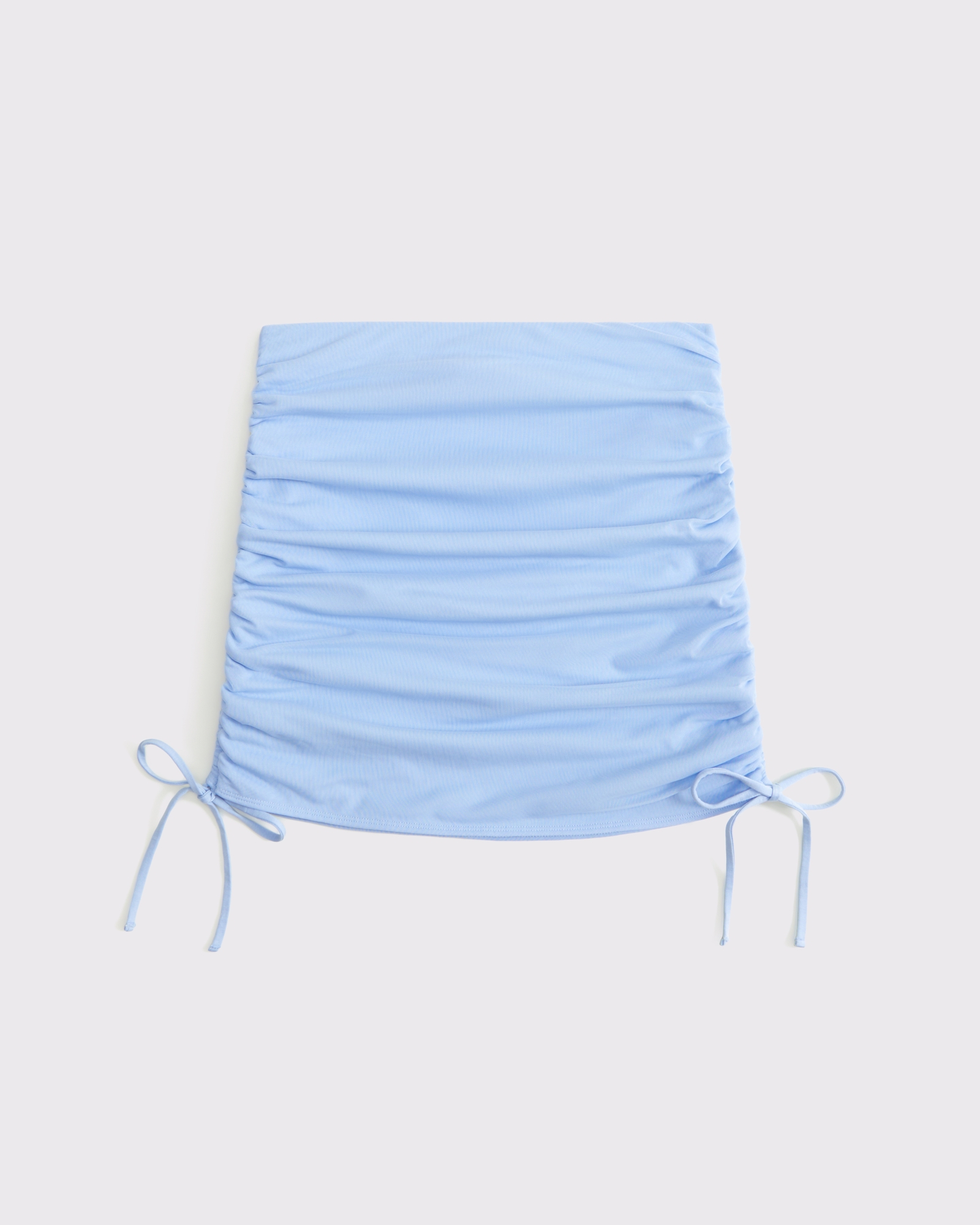 Low Rise Mesh Side Ruched Mini Skirt