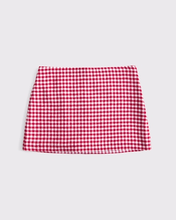 Women's The A&F Scarlett Mid Rise Linen-Blend Mini Skort | Women's Bottoms | Abercrombie.com
