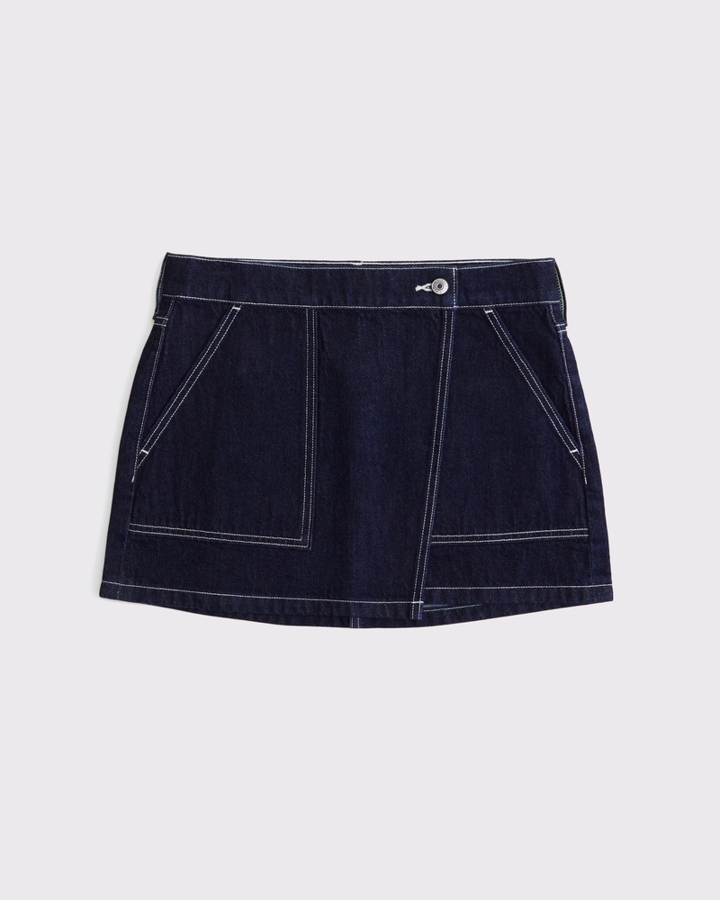 【Anyone more】Jitz Black Blue Pleats Mini Skirt Dusty Sky Blue Pleated Mini Skirt – fromJae