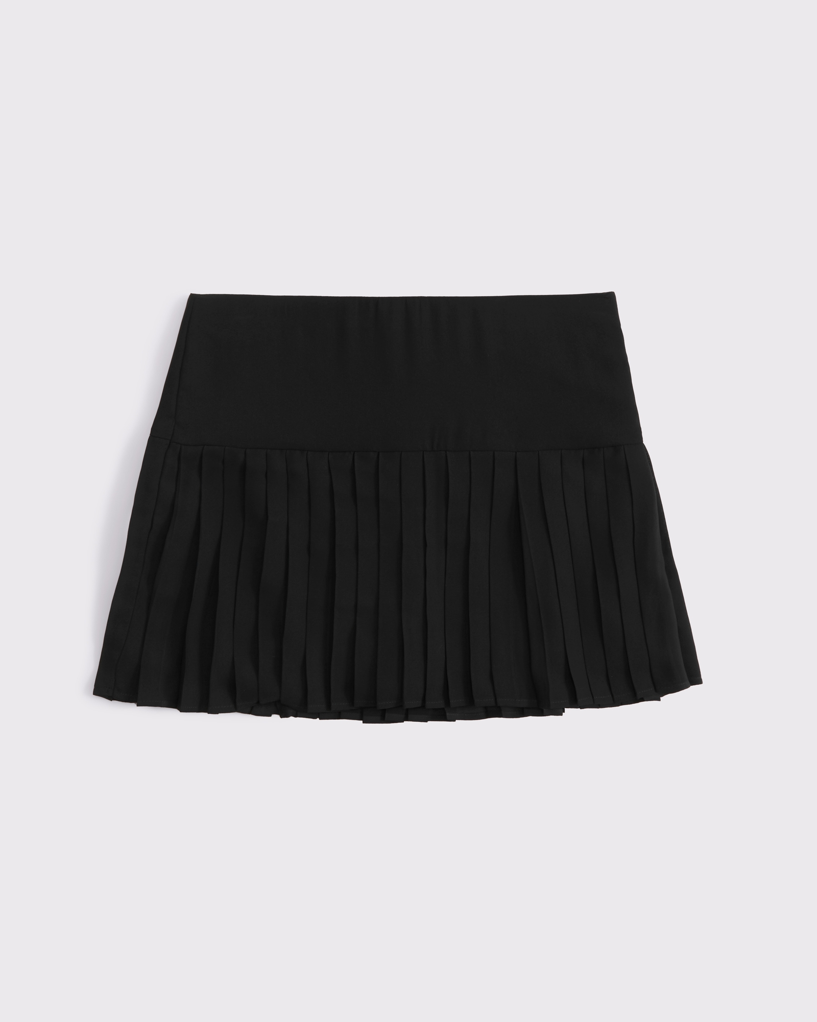 High Rise Drop-Waist Pleated Mini Skort