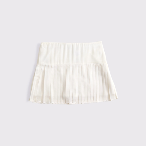 Женские юбки Abercrombie & Fitch High Rise Drop-Waist Pleated Mini Skort