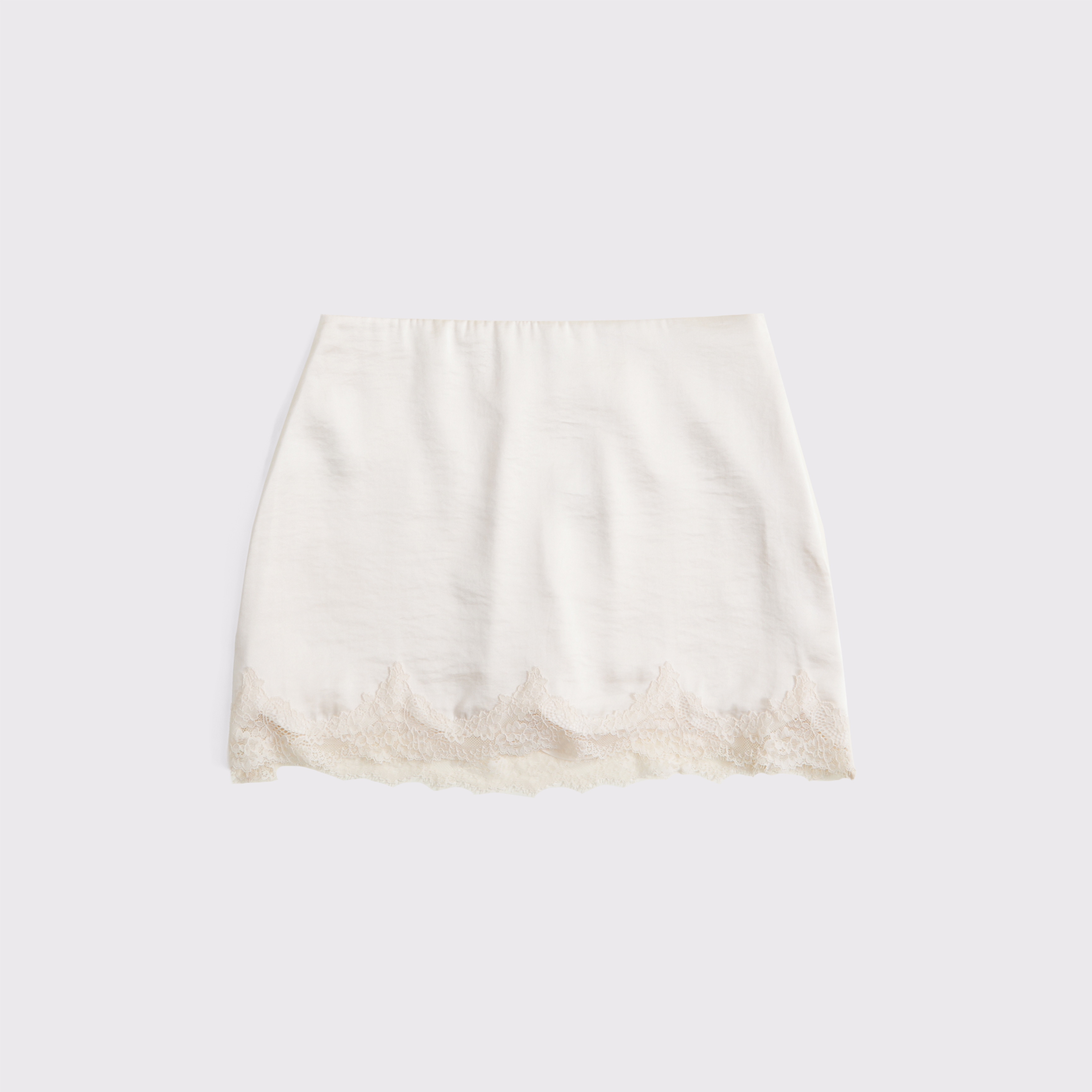 Abercrombie & Fitch スカート セット レース XS ウィメンズ ハイライズ レース & サテン ミニスコート