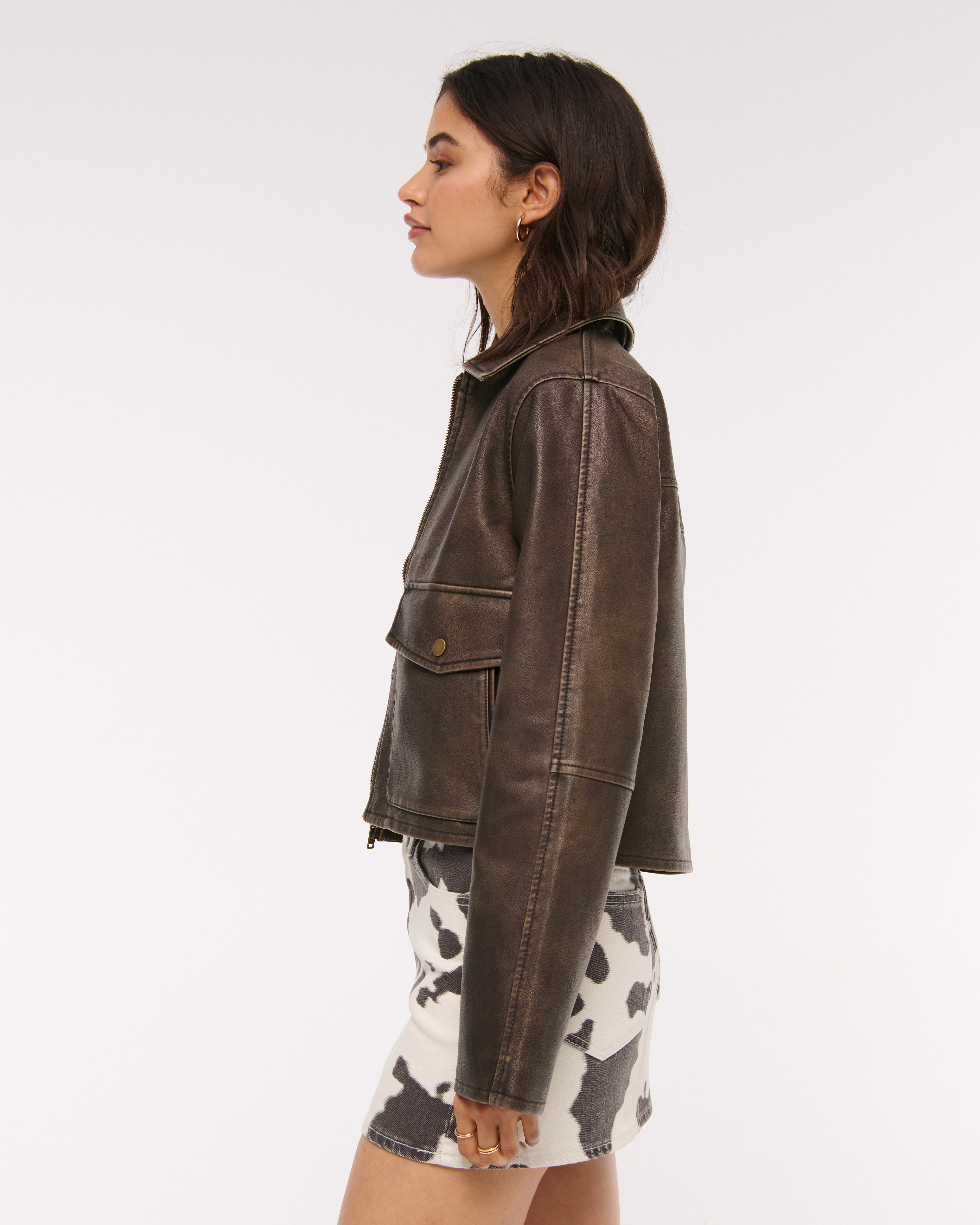 Abercrombie & Fitch Mid Rise Denim Mini Skirt