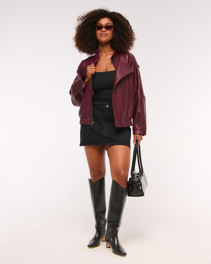Curve Love Mid Rise Denim Mini Skort