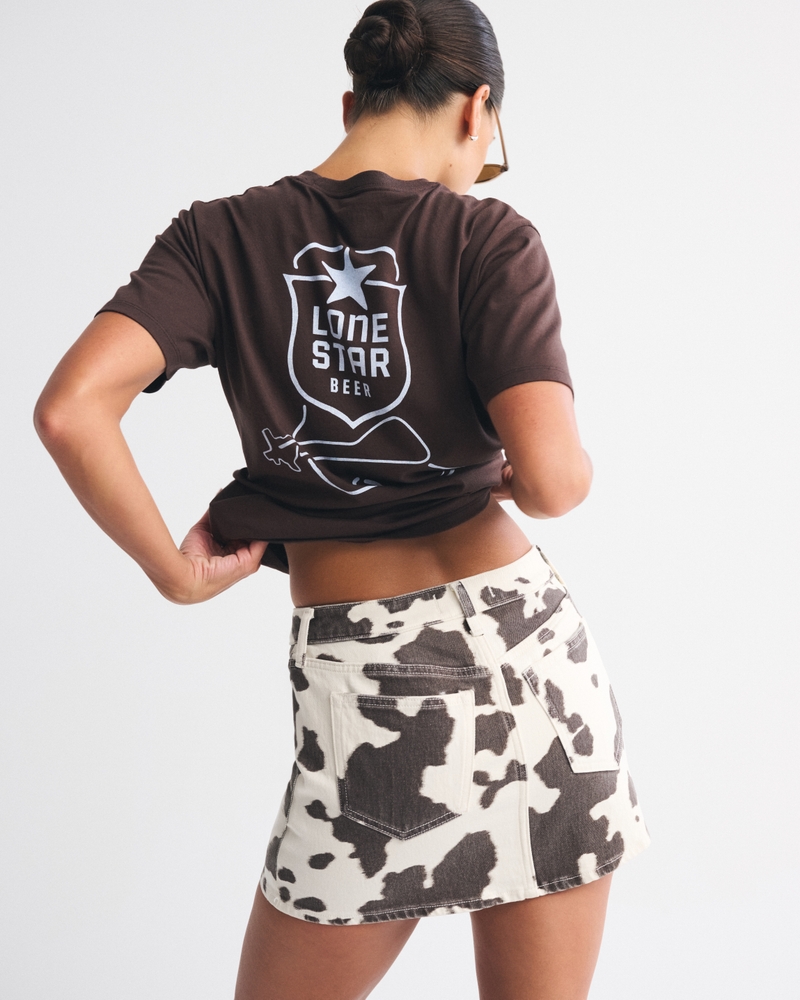 Curve Love Mid Rise Denim Mini Skirt