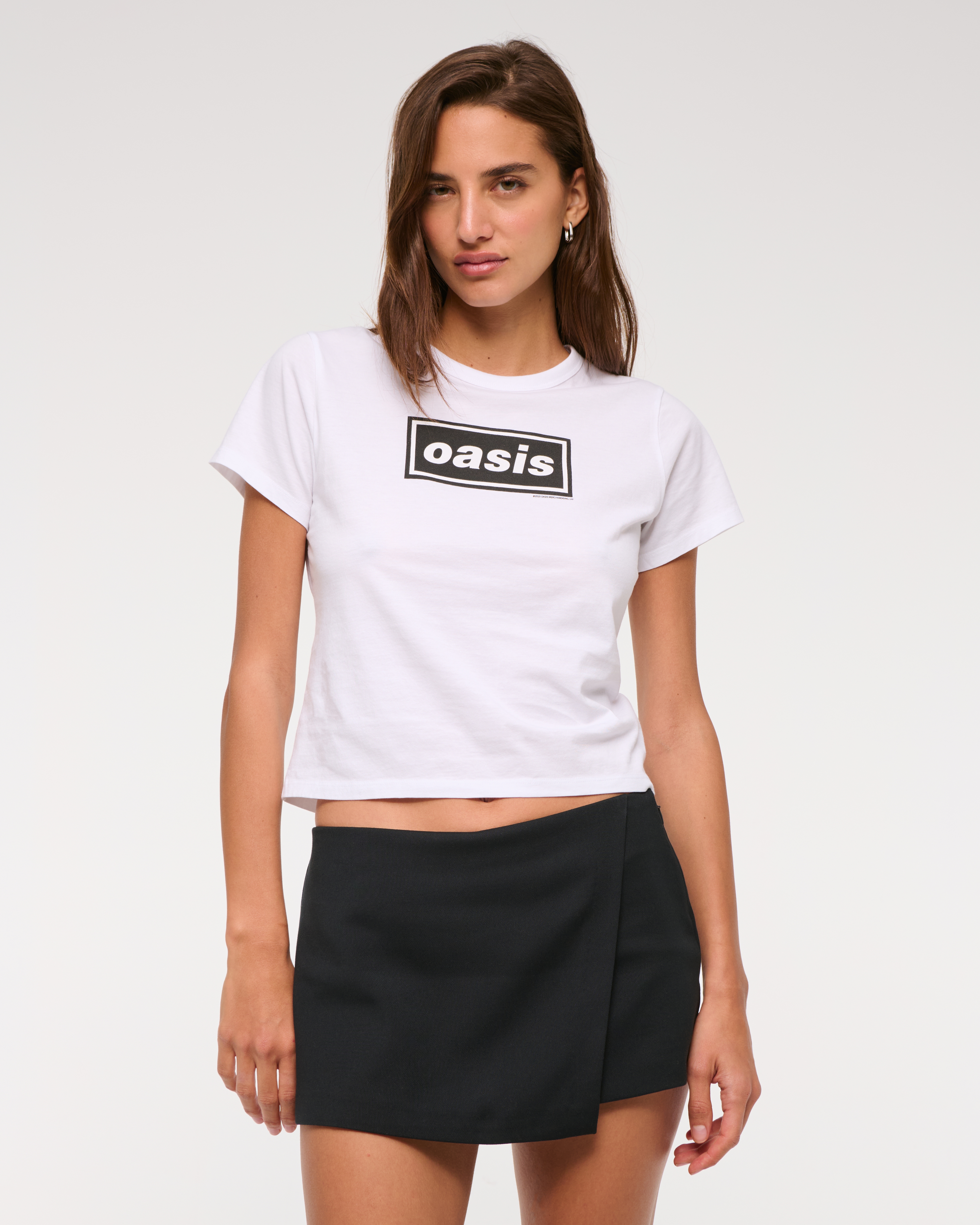 Abercrombie & Fitch The A&f Scarlett Low Rise Micro Wrap Mini Skort In Black