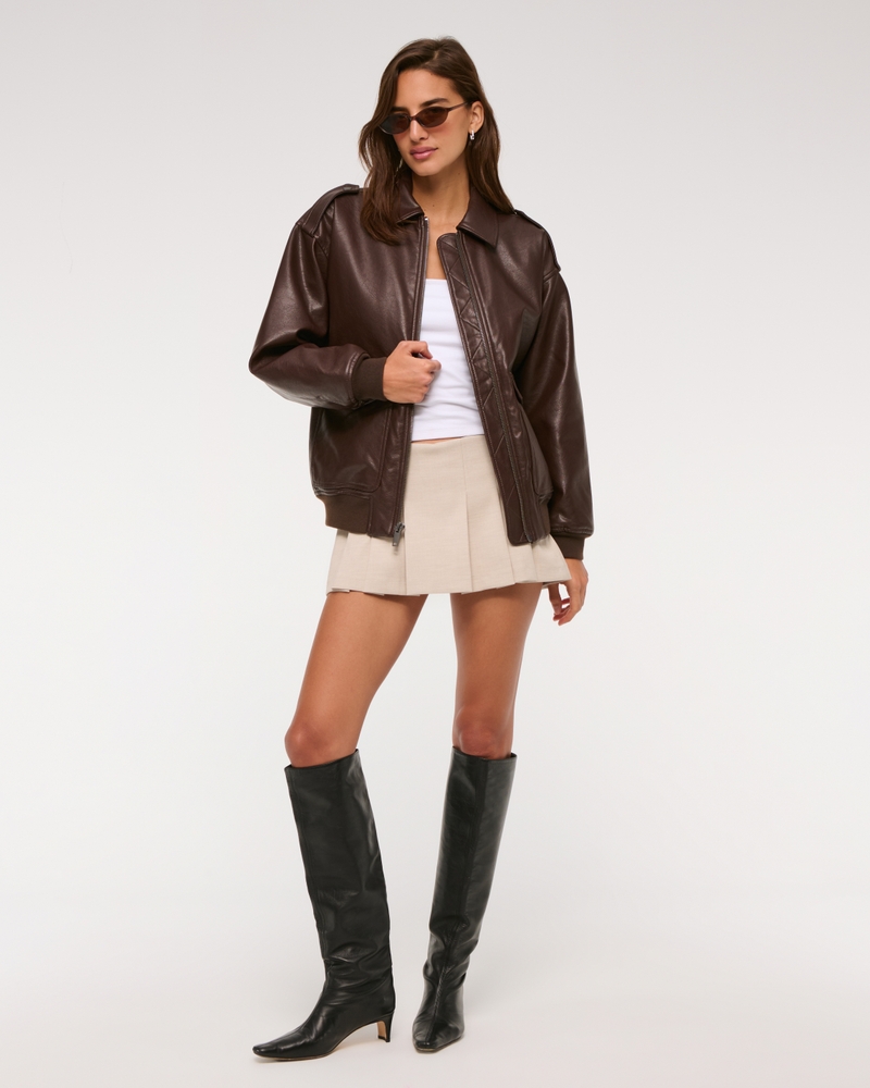 The A&F Scarlett Low Rise Micro Pleated Mini Skort