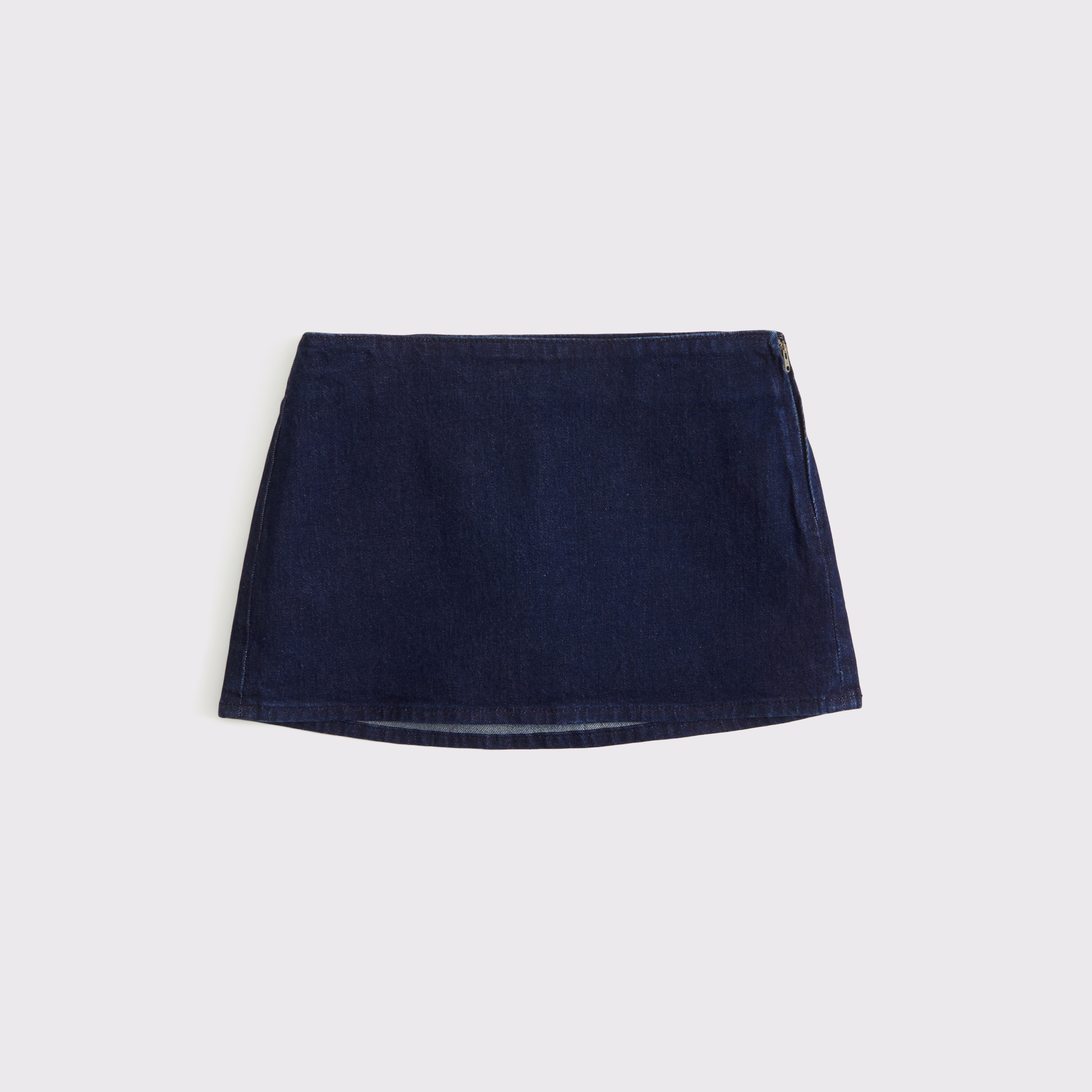 Abercrombie & Fitch The A&f Scarlett Low Rise Micro Denim Skort In Blue