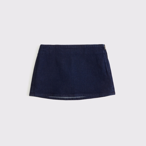 Женские юбки Abercrombie & Fitch The A&F Scarlett Low Rise Micro Denim Skort