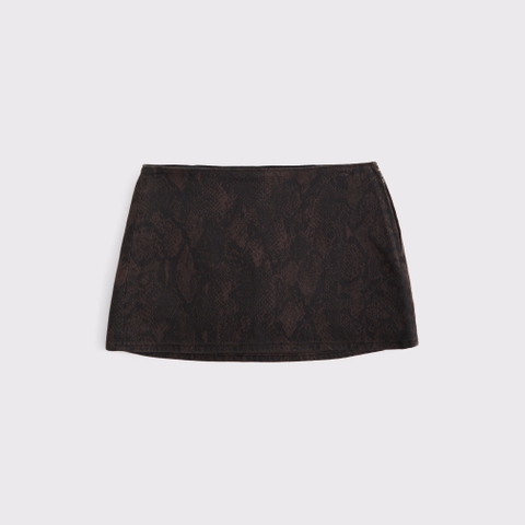 Женские юбки Abercrombie & Fitch The A&F Scarlett Low Rise Denim Micro Skort