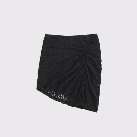 Женские юбки Abercrombie & Fitch Mid Rise Asymmetrical Hem Mini Skirt