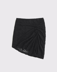 Mid Rise Asymmetrical Hem Midi Skirt