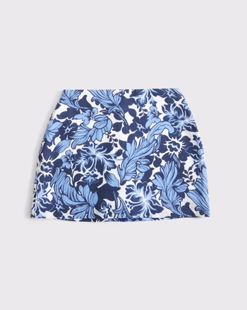 Women's The A&F Scarlett Linen-Blend Mini Skort | Women's Clearance | Abercrombie.com