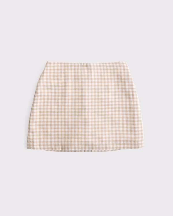 The A&F Scarlett Linen-Blend Mini Skort