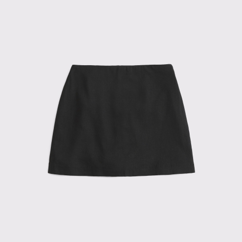 Женские юбки Abercrombie & Fitch The A&F Scarlett Curve Love Linen-Blend Mini Skort