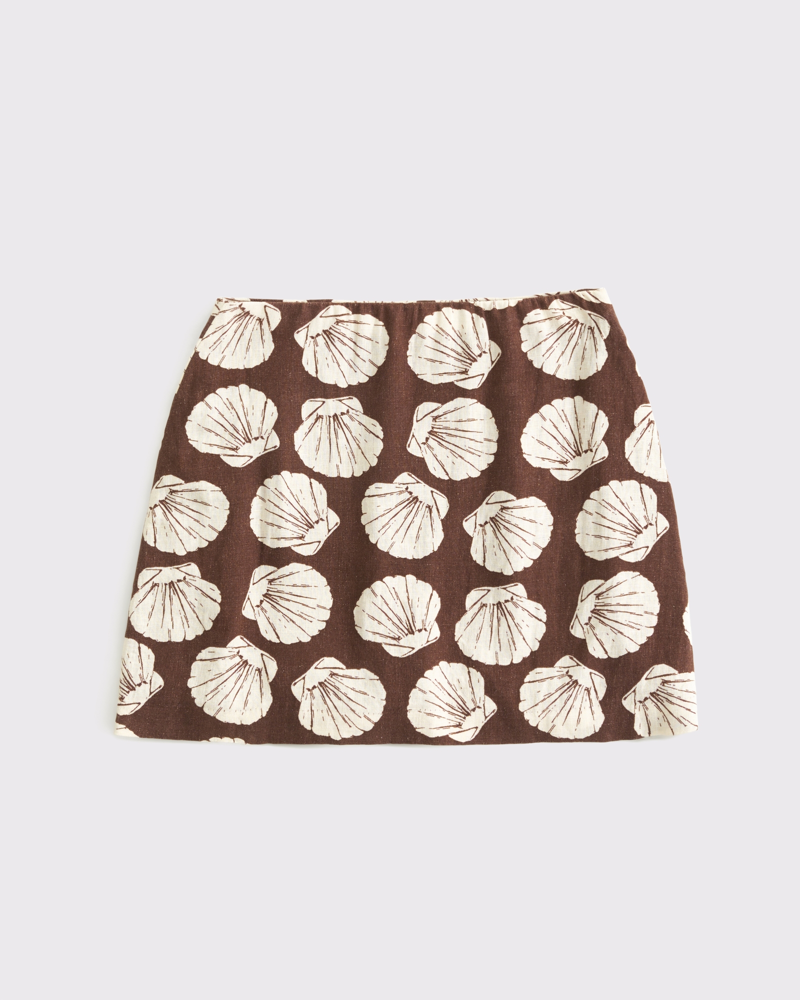The A&F Scarlett Curve Love Linen-Blend Mini Skort