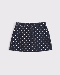 Eleganter Mini-Skort aus einer Leinenmischung