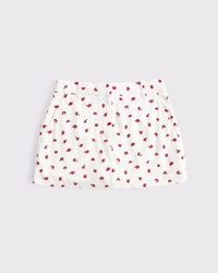 Tailored Linen-Blend Mini Skort