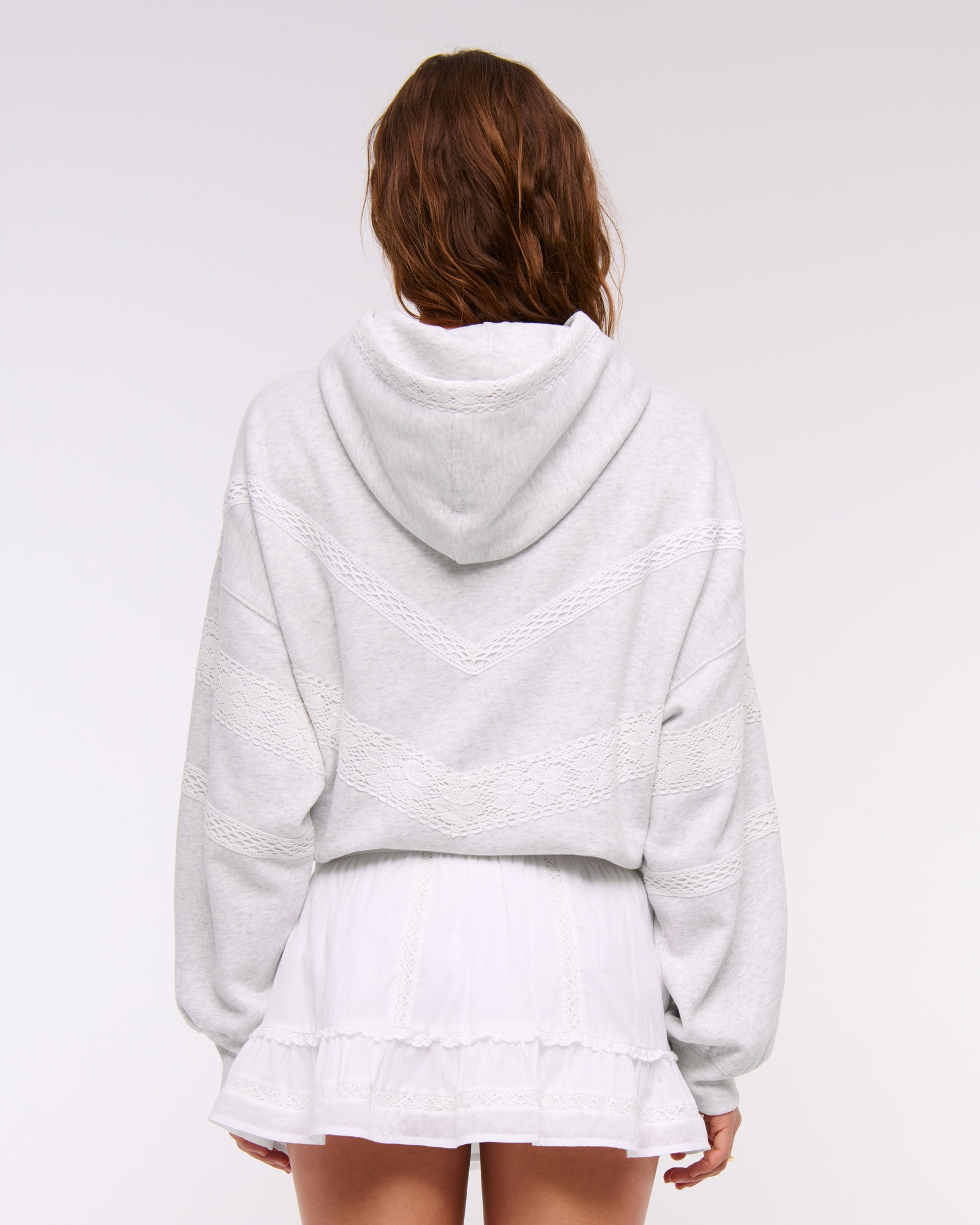 Flirty Lace-Trim Mini Skort