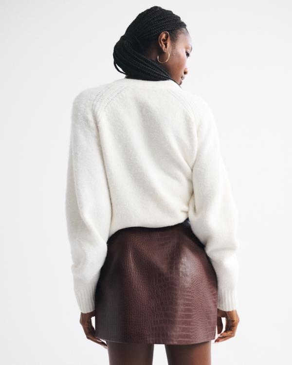 The A&F Scarlett Vegan Leather Mini Skort