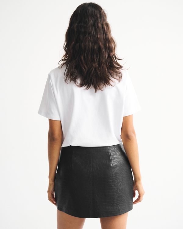 The A&F Scarlett Vegan Leather Mini Skort