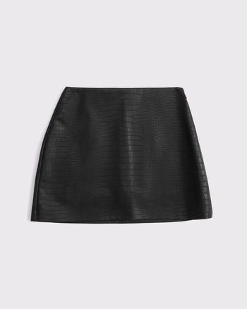 The A&F Scarlett Vegan Leather Mini Skort