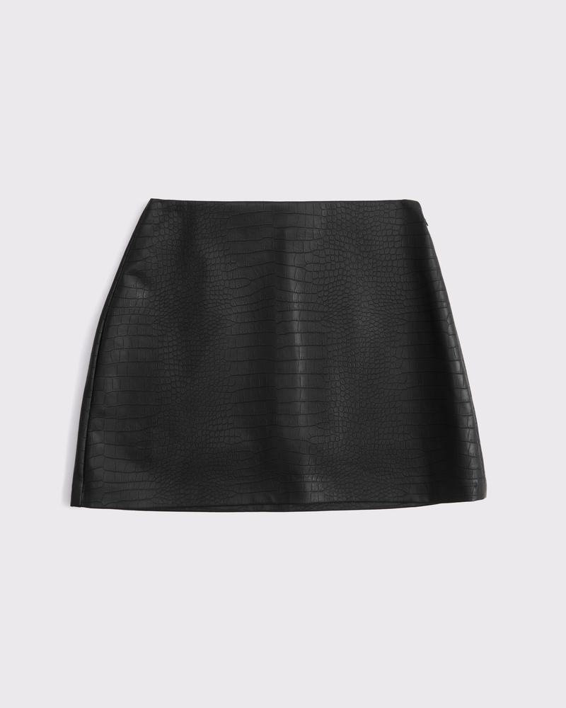 Women's The A&F Scarlett Vegan Leather Mini Skort | Women's