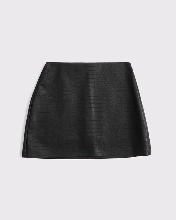 Women's The A&F Scarlett Vegan Leather Mini Skort | Women's
