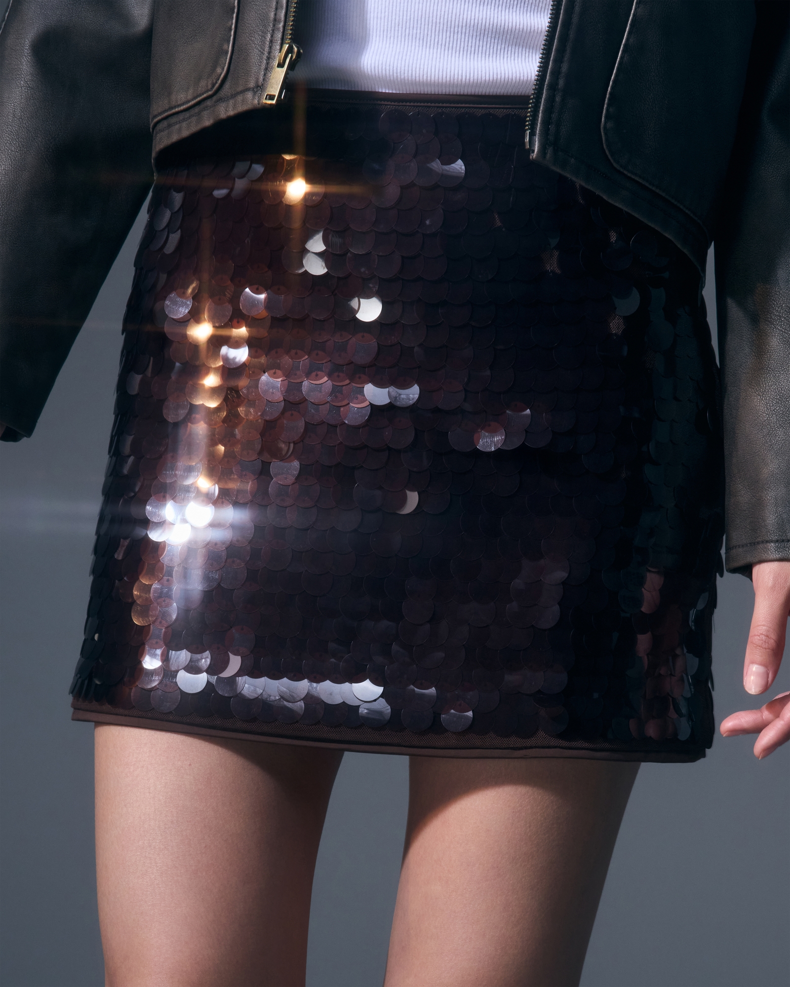 The A&F Scarlett Sequin Mini Skort