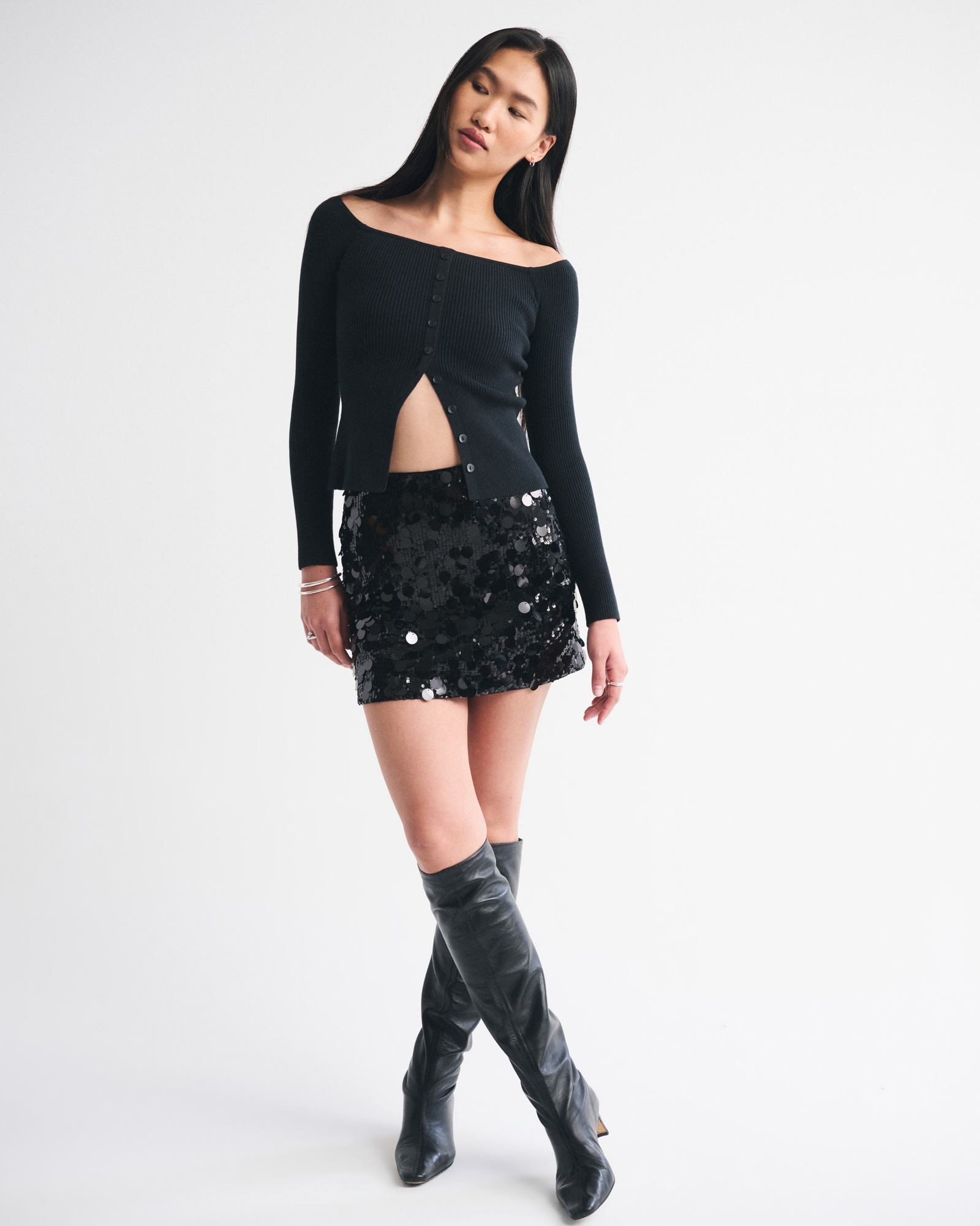 The A&F Scarlett Sequin Mini Skort