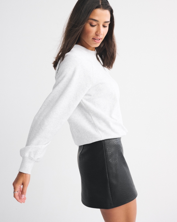 The A&F Scarlett Curve Love Vegan Leather Mini Skort