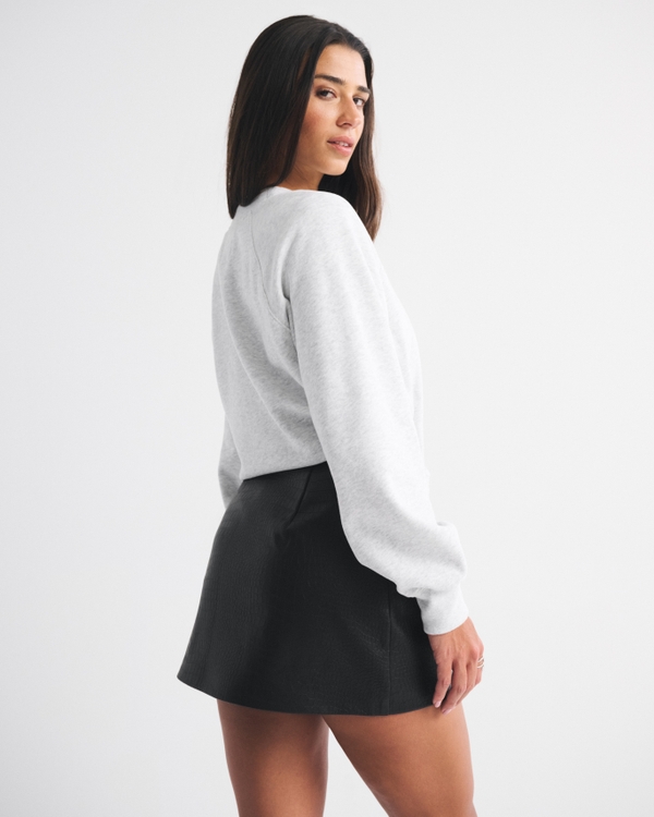 The A&F Scarlett Curve Love Vegan Leather Mini Skort