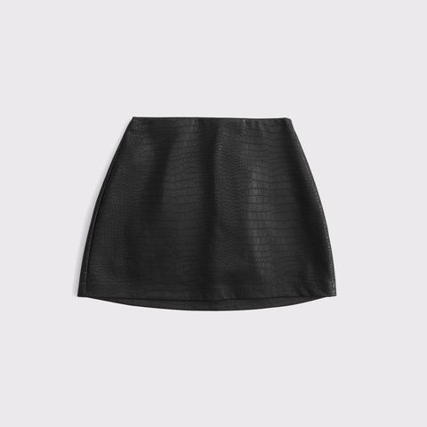 Женские юбки Abercrombie & Fitch The A&F Scarlett Curve Love Vegan Leather Mini Skort