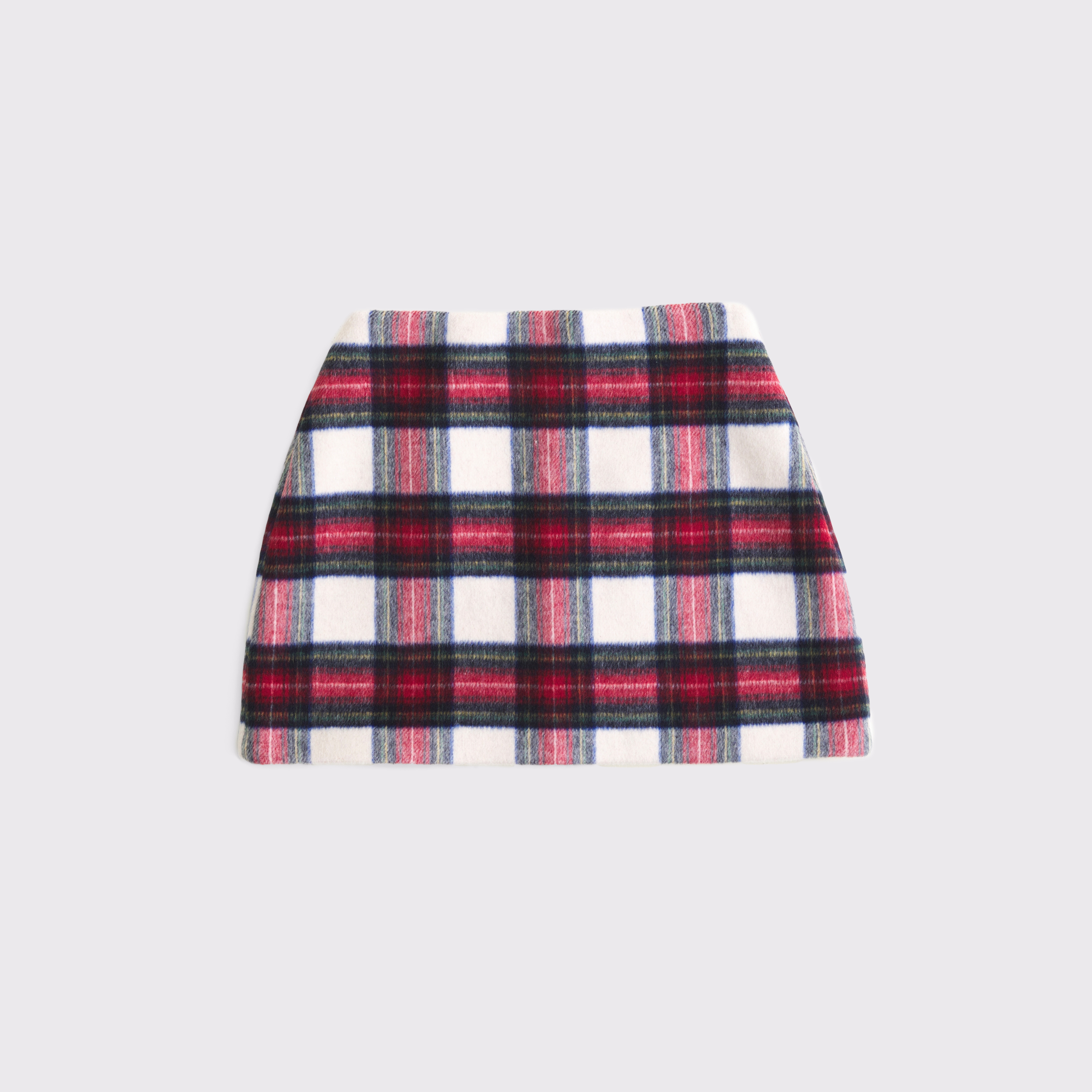 Abercrombie & Fitch The A&f Scarlett Curve Love Wool-blend Mini Skort In Red