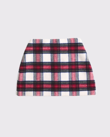 The A&F Scarlett Curve Love Wool-Blend Mini Skort