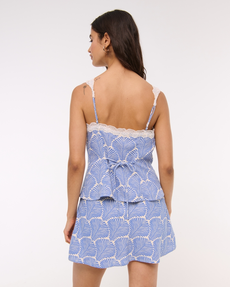 The A&F Sienna Linen-Blend Mini Skort