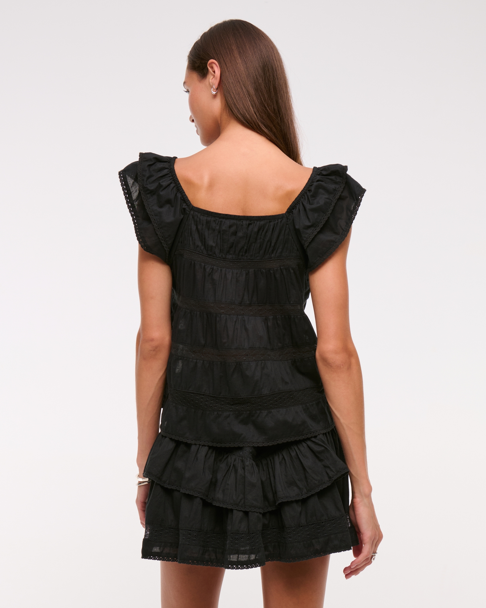 High Rise Drop-Waist Flirty Mini Skort