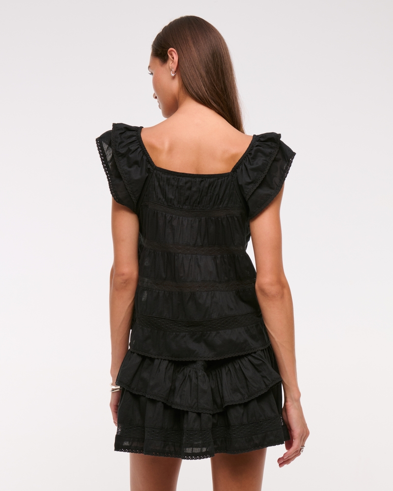 High Rise Drop-Waist Flirty Mini Skort