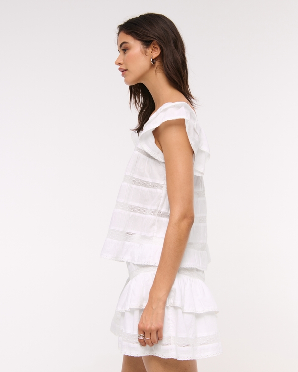 High Rise Drop-Waist Mini Skort