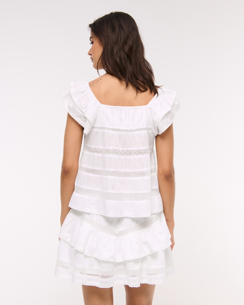 High Rise Drop-Waist Flirty Mini Skort