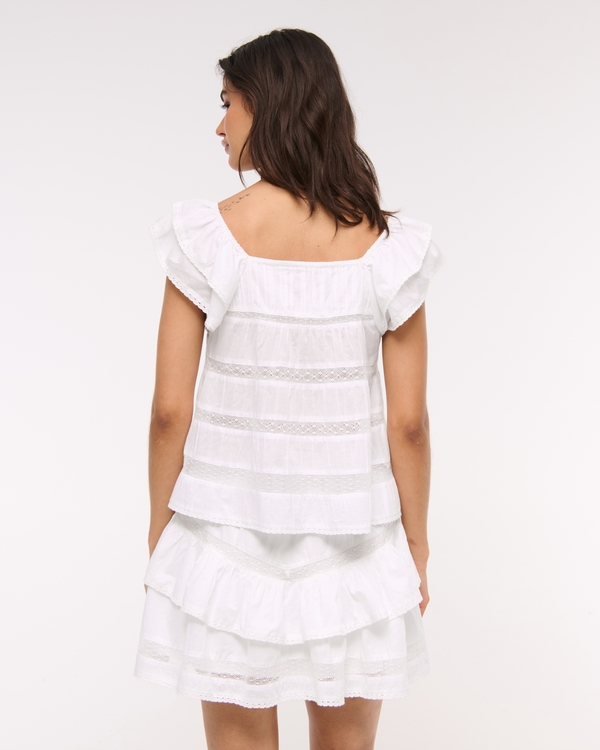 High Rise Drop-Waist Flirty Mini Skort