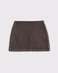 The A&F Scarlett Vegan Suede Mini Skort