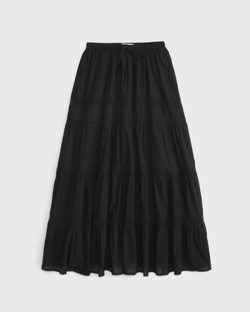 スカート VIVIANO / Tiered Skirt / Navy x Black スカート VIVIANO / Tiered Skirt / Navy x Black GXIPO Women's