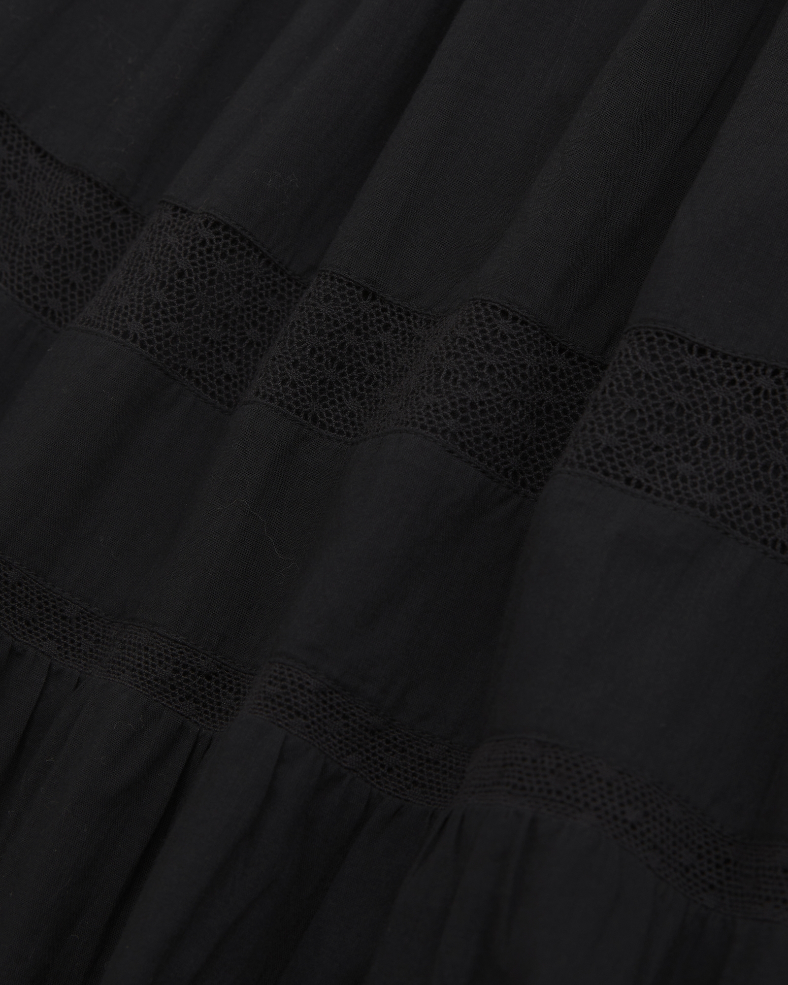 Tie-Waist Tiered Maxi Skirt